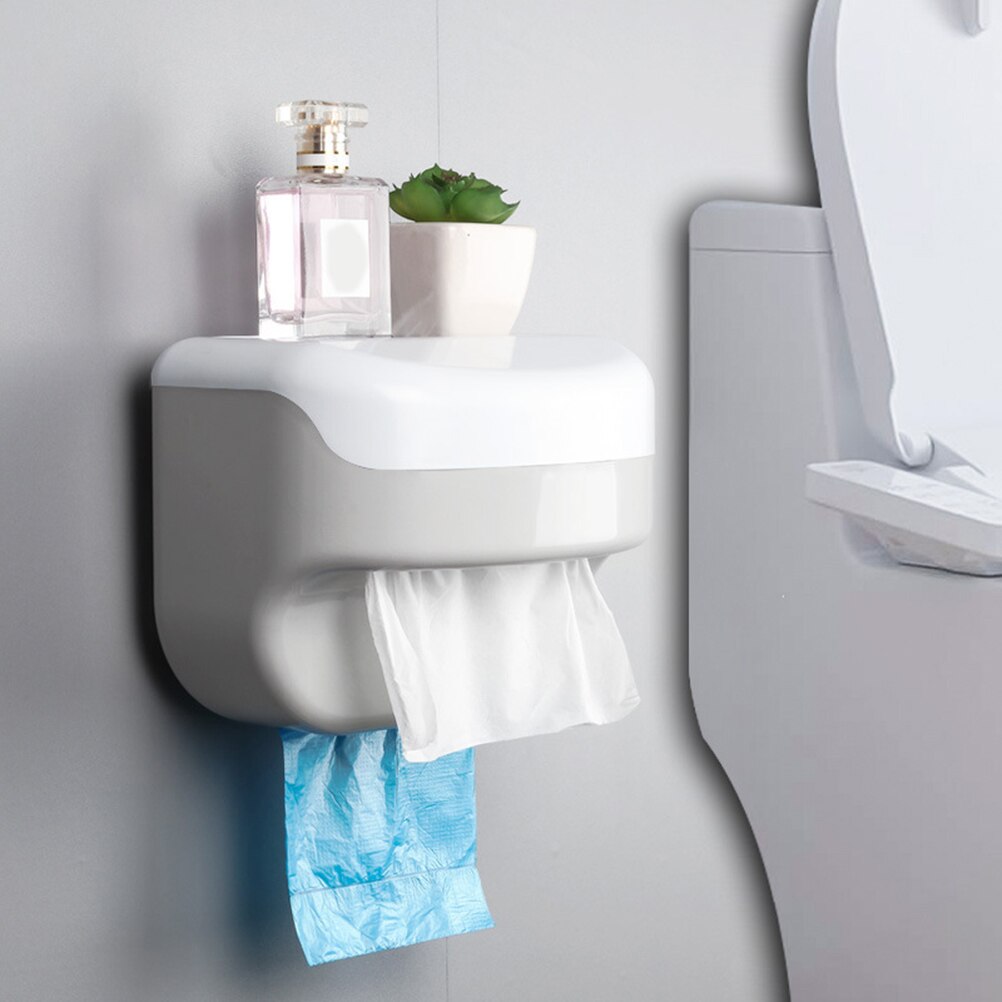 Tissue Box Rack 1 PC Plastic Wall mounted Rack Tissue Box voor Thu... – Grandado