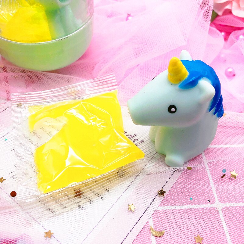 Puzle con forma de unicornio que vomita, juguete antiestrés, juguete para apretar, slime animal, ADHD EDC, juguete de escritorio cinético antiestrés