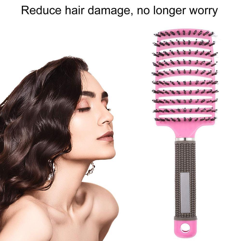 Anti Klit Hairbrush Brushy Women Hair Scalp Massage Comb Bristle&amp;nylon Hairbrush Wet Curly Detangle Hair Brush Scalp Brush
