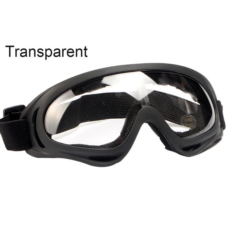 7 Kleuren Anti Fog Stof Wind Uv Ski Sneeuw Snowboard Goggles Helm Ski Zonnebril Bril Verstelbare Riem: Transparent