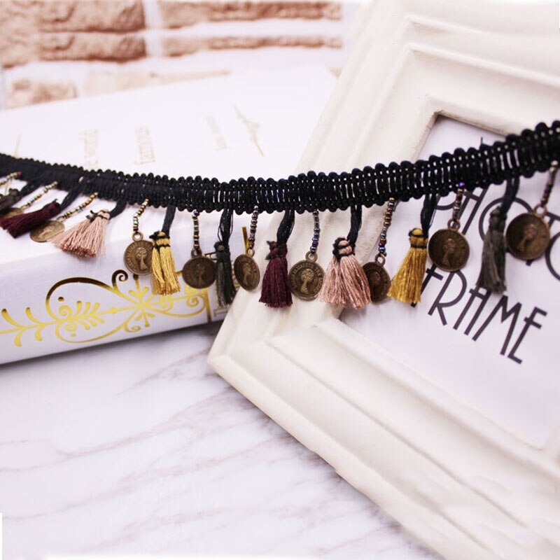1yards/lot Tassel Fringe trim fabric tassels Fringe lace trimmings with tassels for curtains decoration DIY Sewing Accessories