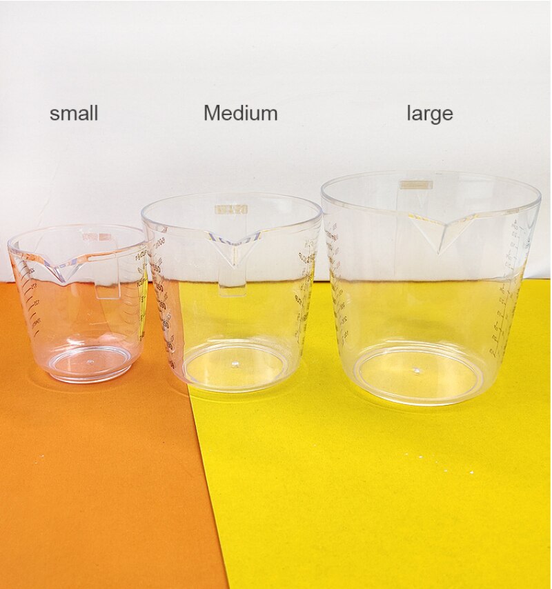 Transparent measuring cup with scale plastic cup kitchen baking supplies liquid non-pouring cup with handle measuring cup/Jugs