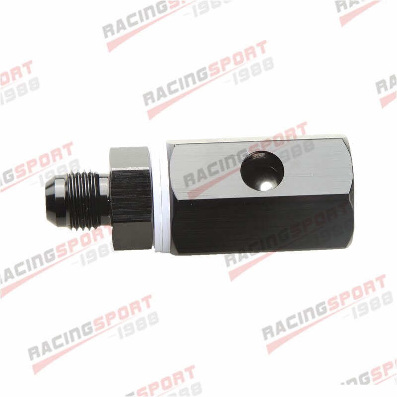 -6 AN AN6 6AN Aluminum Roll Over Vent Valve Tank Mounted Black