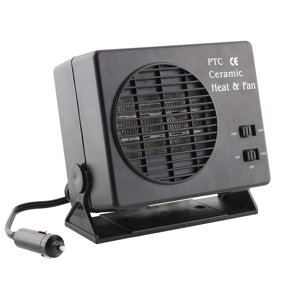 Mini Air Conditioner For Car 12V Portable 2 in 1 Electric Fan Heater 300W Defroster Demister Heating Car Fan Air Conditioner