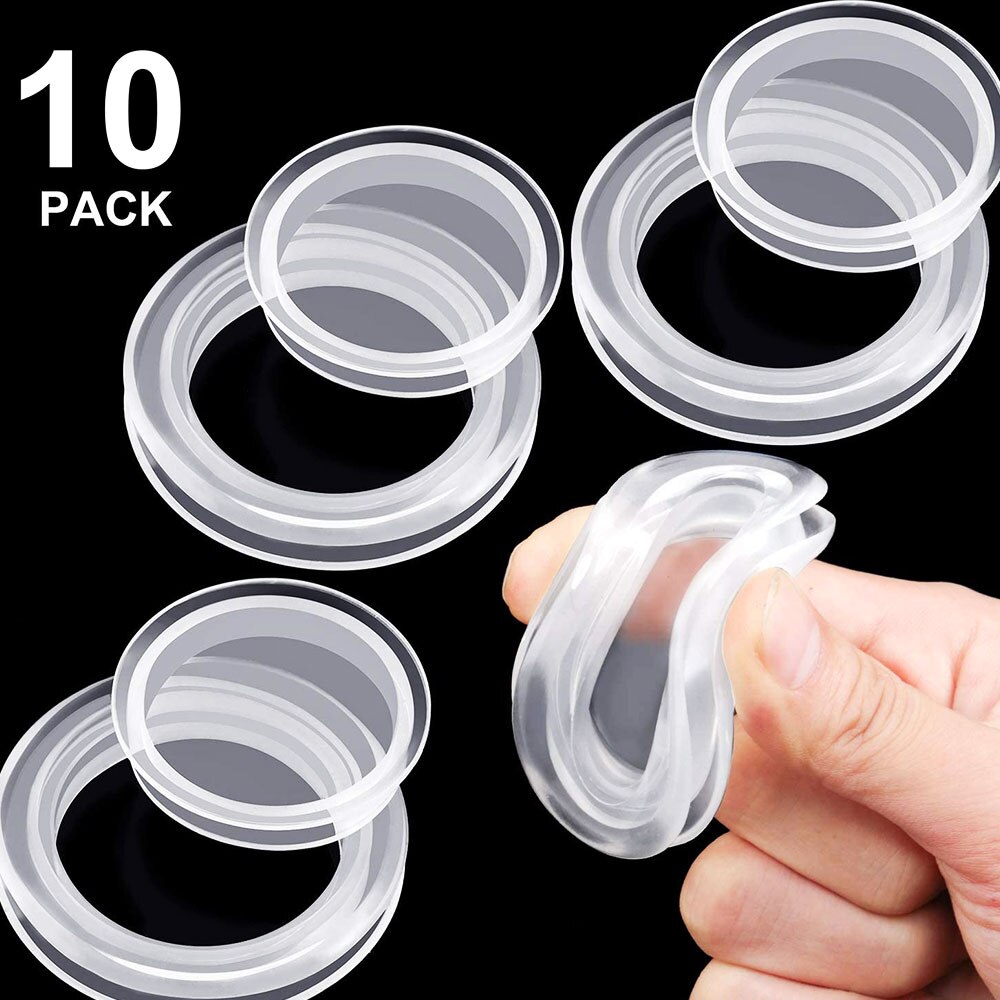 Clear Silicone Umbrella Hole Ring Plug And Cap Set For Glass Outdoors Patio Table