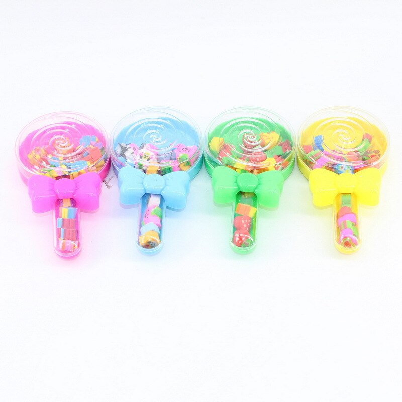 24 Pcs Leuke Candy Box Gummen Kawaii Briefpapier Cartoon Vorm Rubbers Kids Lof School Office Correctie Supplies