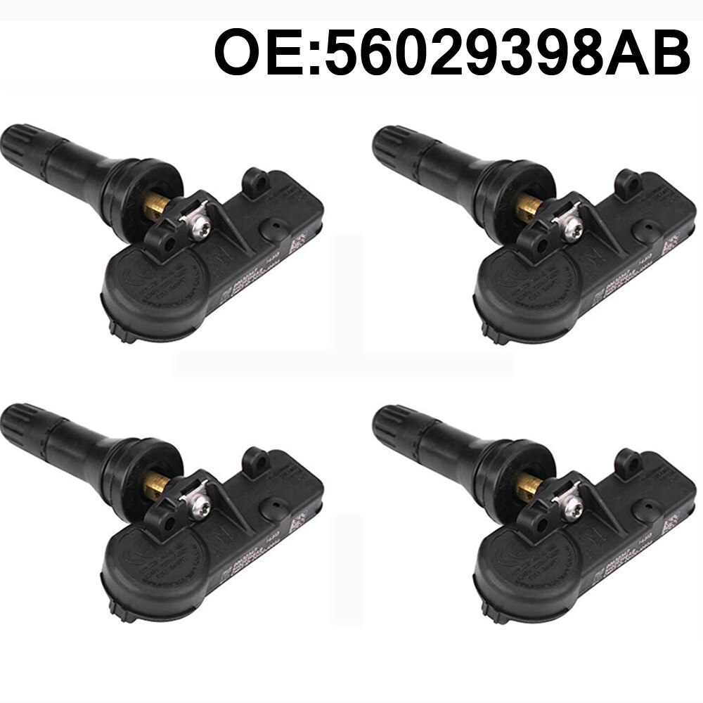 4 Pcs Tpms Bandenspanning Monitor Systeem 433 Mhz Tpms Bandenspanning Sensor Voor Jeep Voor Fiat 500