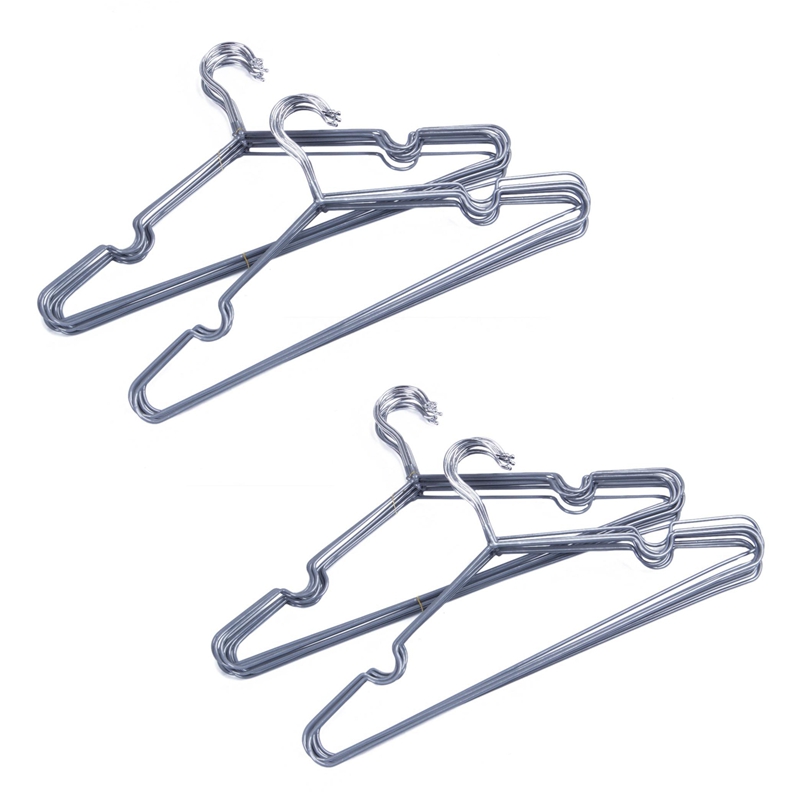 40Pcs Heavy Duty Anti-Slip Notch Hangers - Gray: Default Title