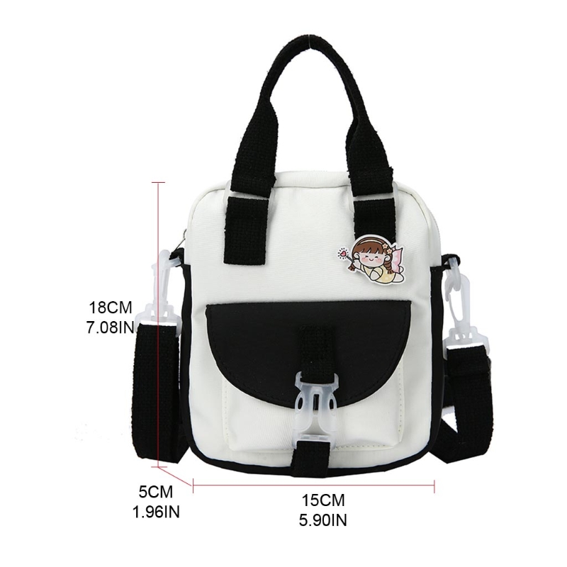 SchöNe Stil Collage Schüler Umhängetasche Mädchen Nylon Tote für Frauen Schulter Taschen