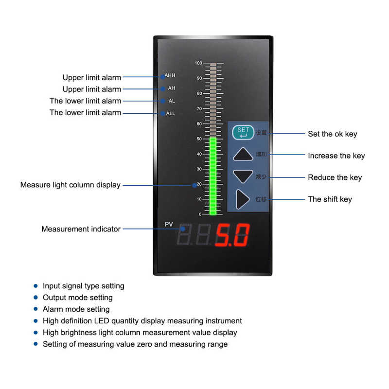 Intelligente Digitale Display Controller Single En Dual Loop Ac 220V Meten En Controle Led Meten Meter