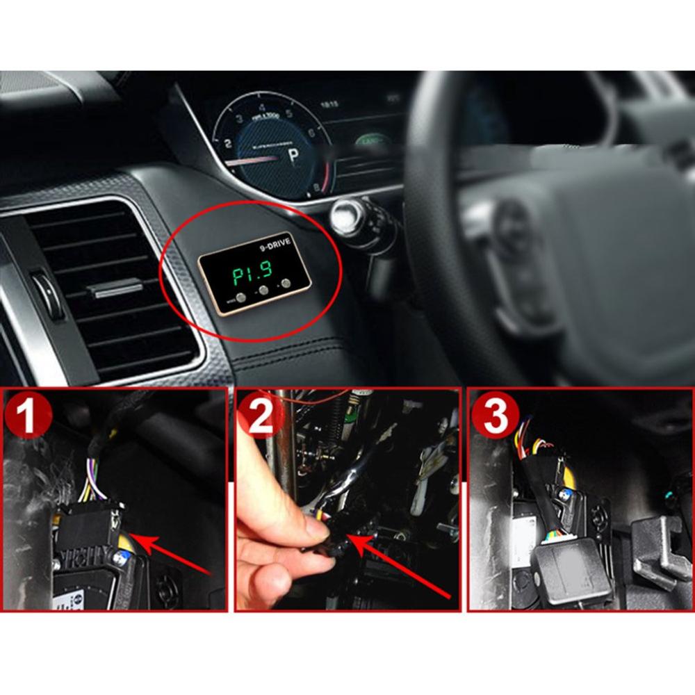 Smart Electronic Throttle Accelerator 9-Mode Throttle Controller Car Modified Power Accelerator Ultra Thin Display Screen