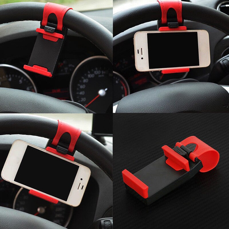 Kit universel de support de téléphone pour volant de voiture, support de montage pour caméra automatique de vélo, support GPS, accessoires d'intérieur de voiture