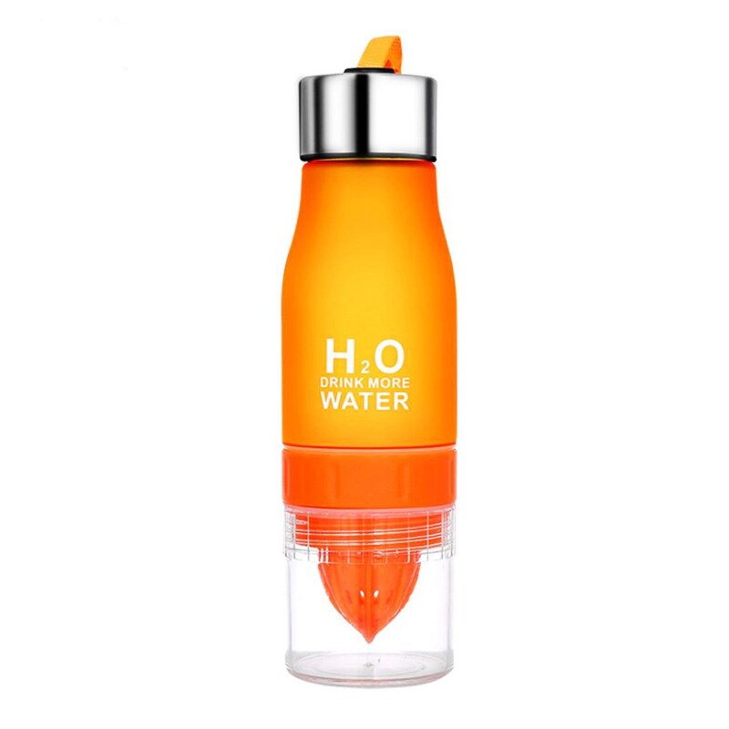 Z30 650Ml Outdoor Sport Reizen Lichtgewicht Citroen Water Fles Zetgroep Sap Fruit Pulp Water Flessen Voor Gezond Drinken: Orange