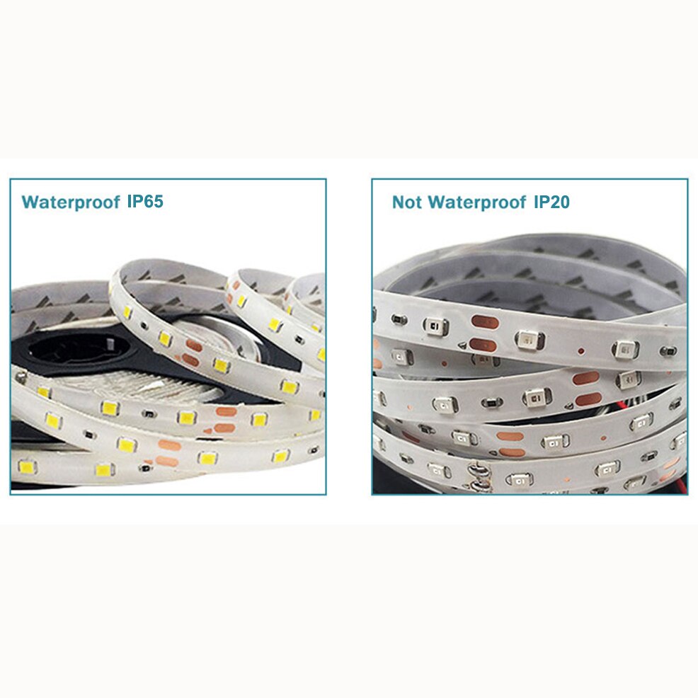 5M 300 LED Light Strip 12V Wit/Warm WhiteSticky Tape 2835 Waterdichte Kast Keuken Verlichting