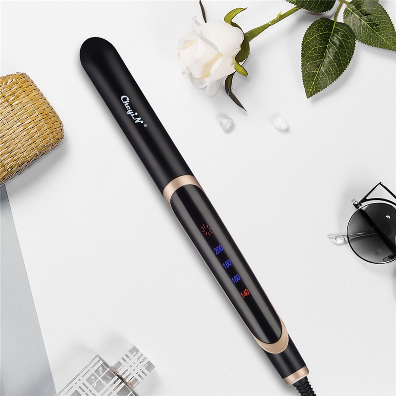 Original Hair Straightener Curler Ionic Infrared Flat Iron Hair Curling Iron LCD Display Ceramic Styling Tool P49