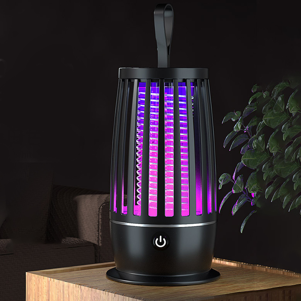 Muggenmoordenaar Lamp USB oplaadbare elektrische vliegenval met nachtlampje Elektrische bugzapper voor binnen voor achtertuinterras Camping