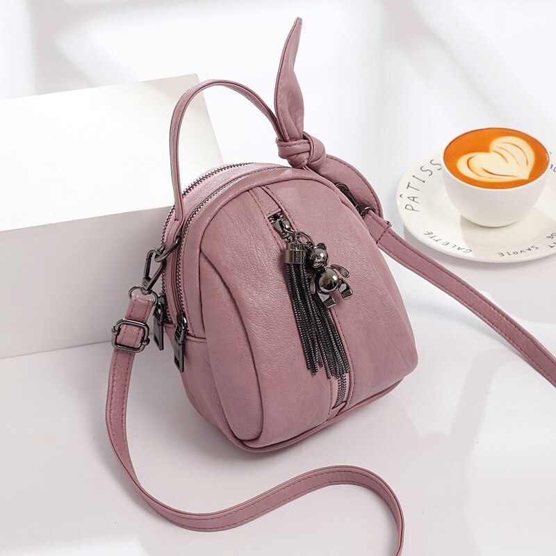 Dames messenger bag stijl handtas handtas telefoon tas schoudertas handtassen damestassen tassen voor vrouwen: Roze
