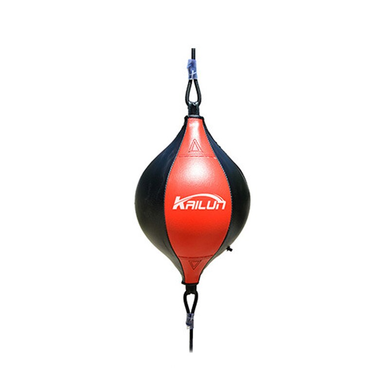 PU Leather Boxing Punching Bag Pear Boxing Bag Inflatable Boxing Speed Bag Double End Training Reflex Speed Balls: A