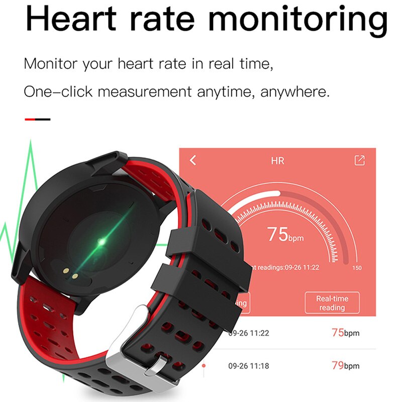 Fitness Tracker Smart Armband Bloeddruk Meting Horloge Hartslagmeter Waterdicht IP67 Smart Band Horloge Vrouwen Mannen