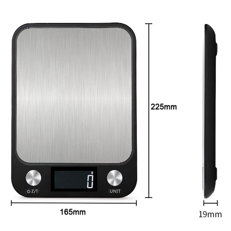 10Kg/1G Multi-Funktion Digital essen Küche Skala Edelstahl Wiegen Lebensmittel Skala Kochen Werkzeuge Gleichgewicht