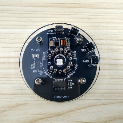 Enkelt rør i -18 glød ur nixie ur: Bronze