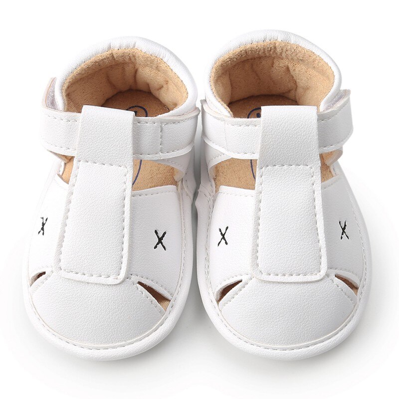 Sandalen Baby Schoenen Pasgeboren Zomer Ademend Zachte Katoenen Baby Meisje Sandalen Sport Casual Baby Boy Sandalen Strand Schoenen: WHITE / 13-18 months