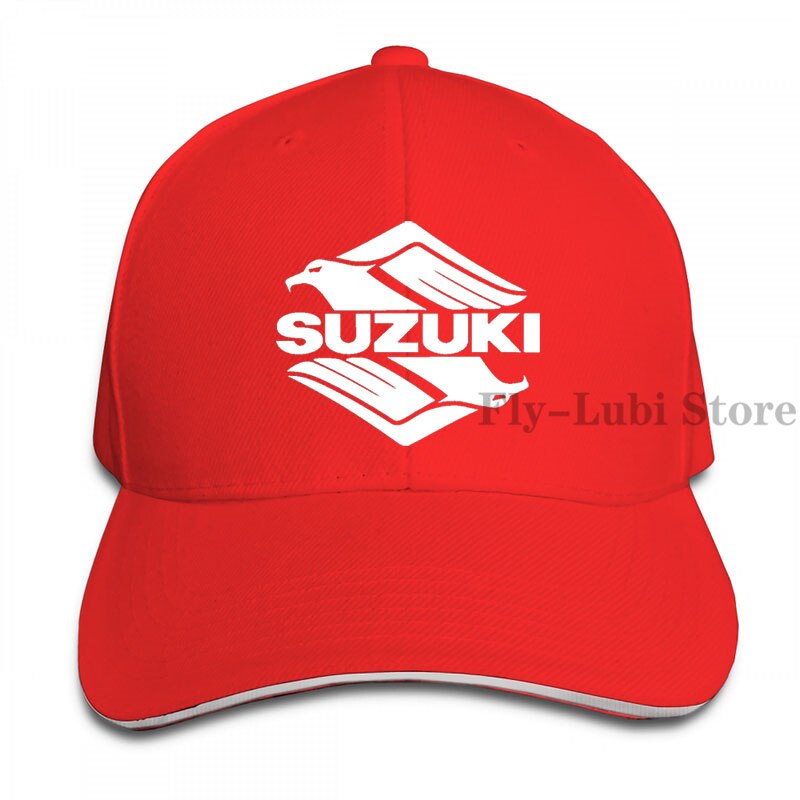 Suzuki Intruder Baseball cap men women Trucker Hats adjustable cap: 1-Red