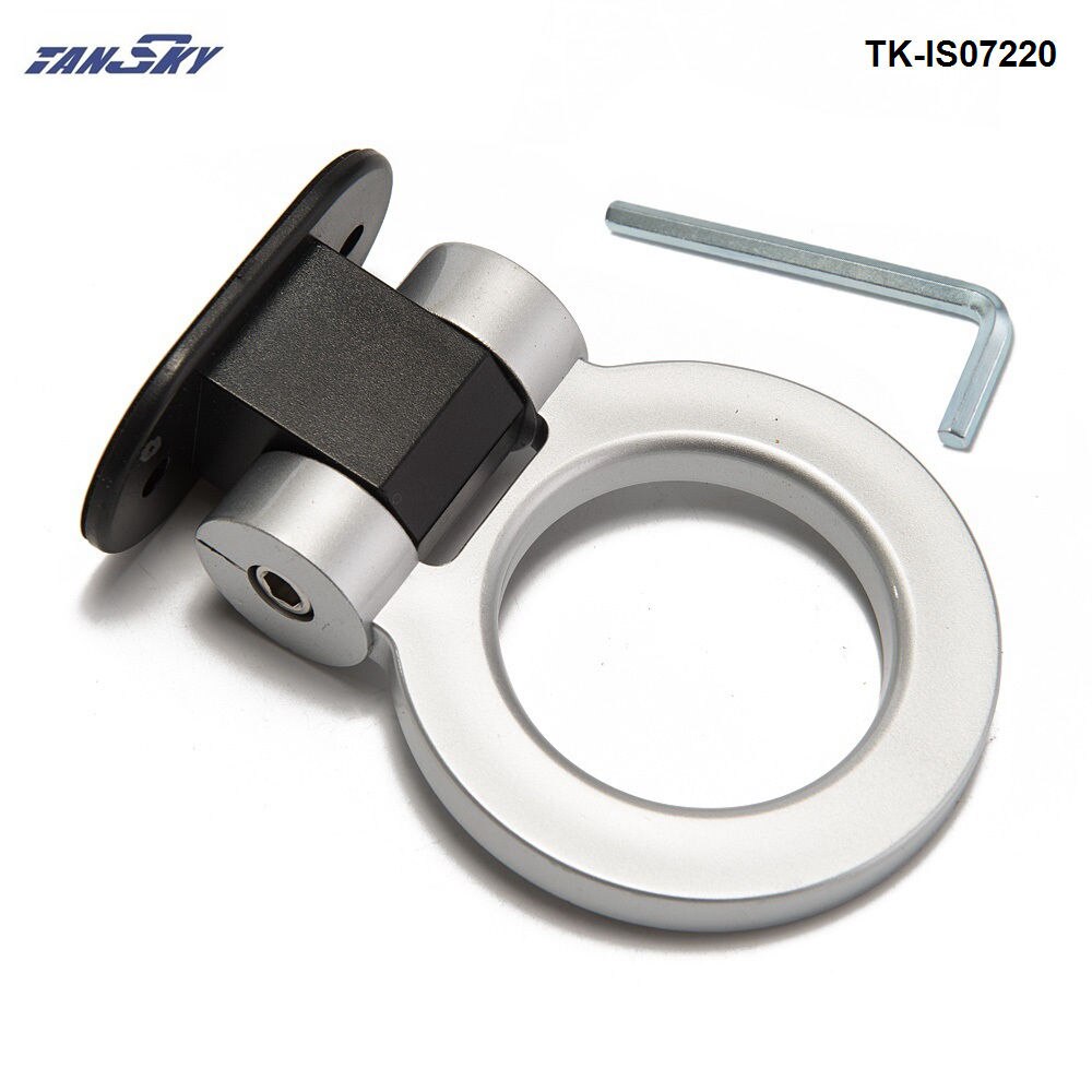 Universele Abs Bumper Auto Sticker Sieren Auto Dummg Tralier Trekhaak Kit Auto-Styling TK-IS07220: Zilver