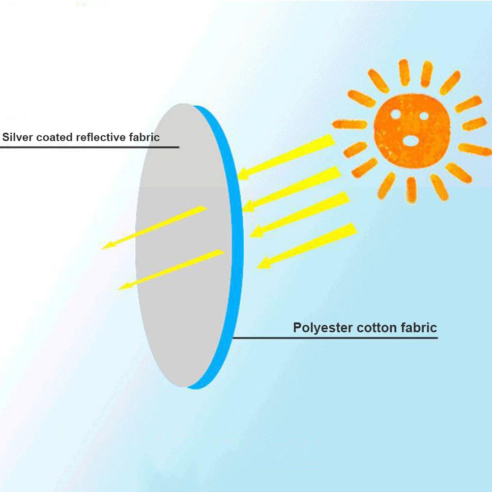 1pc parasol de coche cubierta del volante del bloque de Sun para G-M volante funda protector solar manga de aislamiento