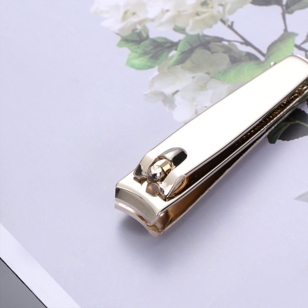 Stainless Steel Nail Scissors Nail Shop Special Manicure Tools Multifunction Nail Clippers(Golden)