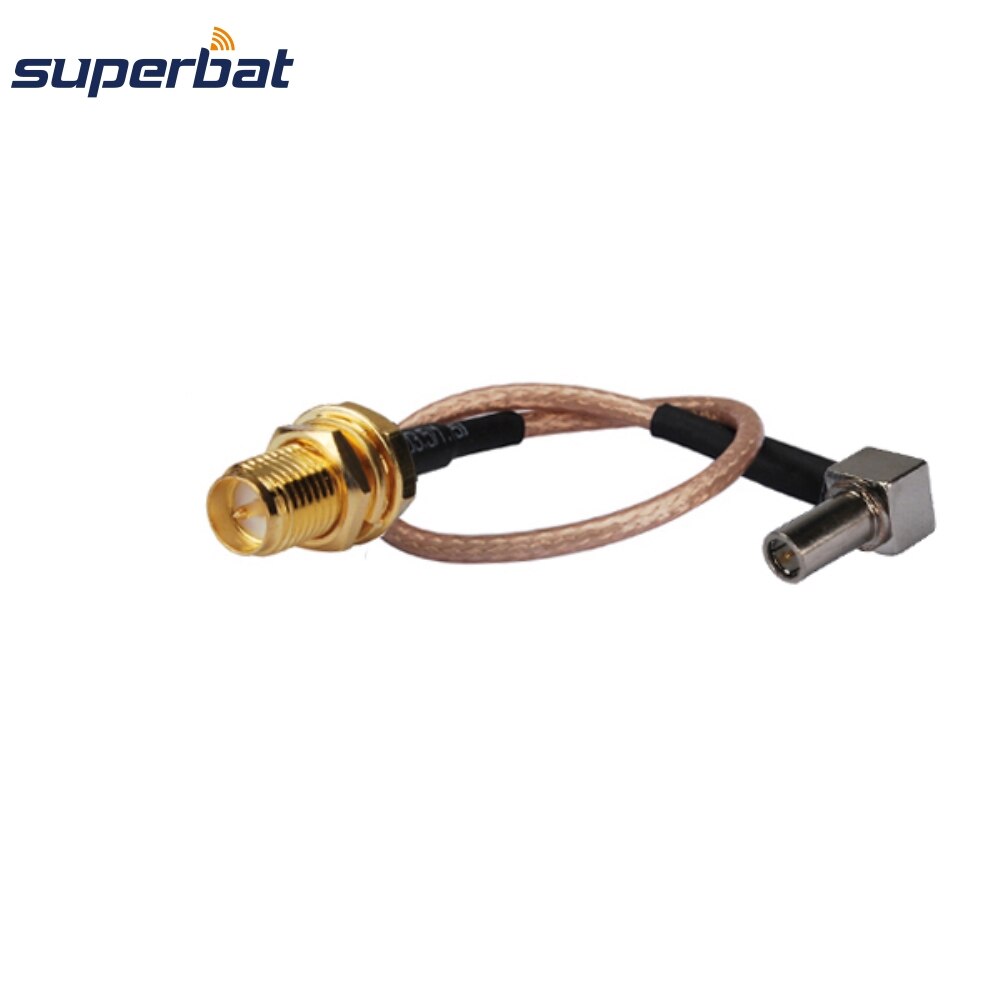 Superbat RP-SMA Jack Naar MS-147 Plug Rechte Hoek Pigtail Kabel RG316 Voor 3G Usb Draadloze