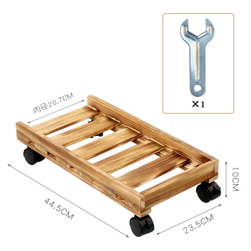 Mobile Adjustable Computer Towers Host Bracket Computer CPU Stand with Wheels Stable For Computer Cases PC Waterproof Wooden