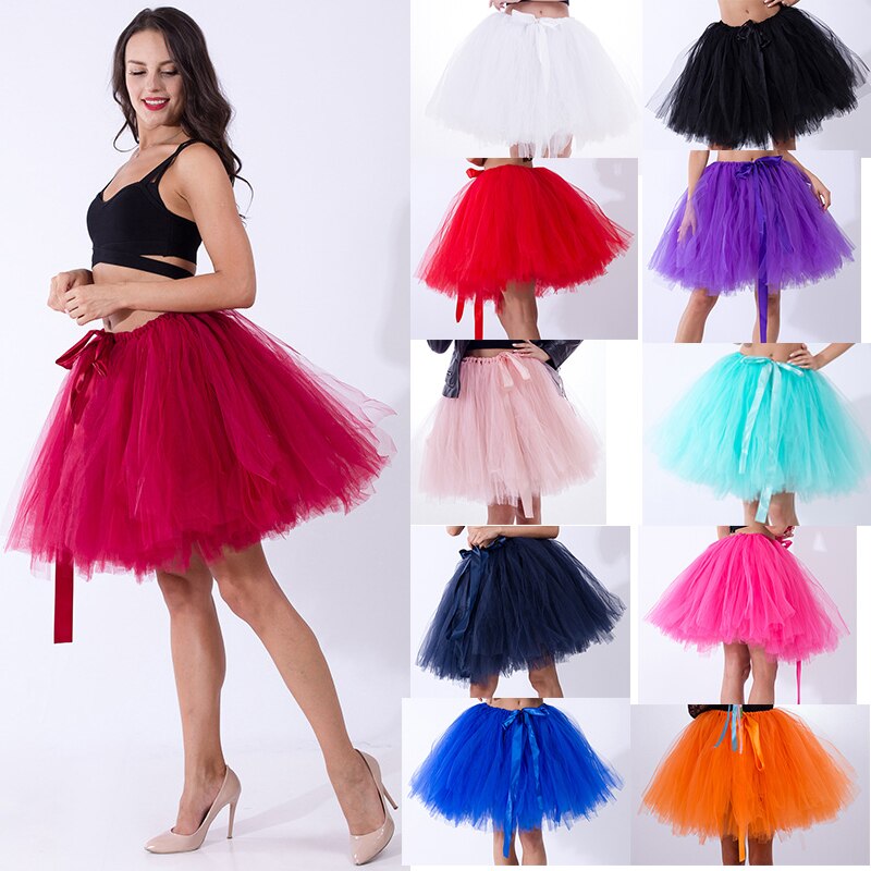 15 Kleuren Vrouw Petticoat Crinoline Bridal Onderrok Petticoat Dance Rockabilly Lolita Petticoat Bruiloft Rok