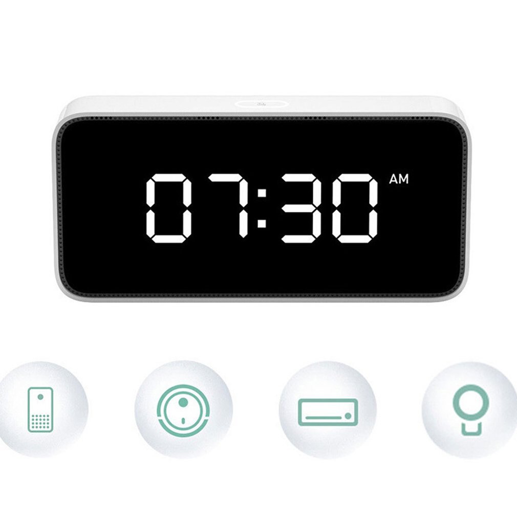Para Xiaomi Xiaoai reloj despertador inteligente Xiaoai altavoz de clase superior Control de voz en casa Control de voz multifunción música luminosa