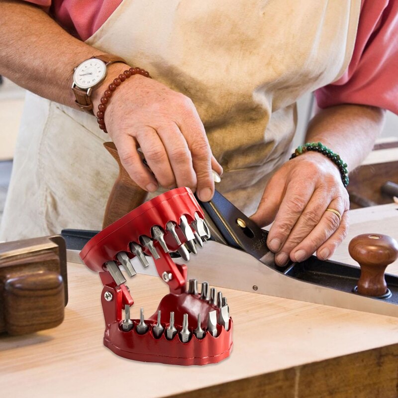 Denture Drill Magnetic Bit Holder Screwdriver Bit Organizing Holder Teeth Model Driver Bit Holder Hold up 28
