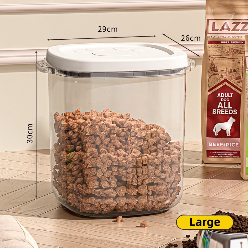 Conteneur hermétique de stockage des aliments pour animaux de compagnie, céréales pour chats et chiens, grande capacité, résistant à l'humidité, réservoir scellé, bac de stockage sous vide pour aliments pour animaux de compagnie: green