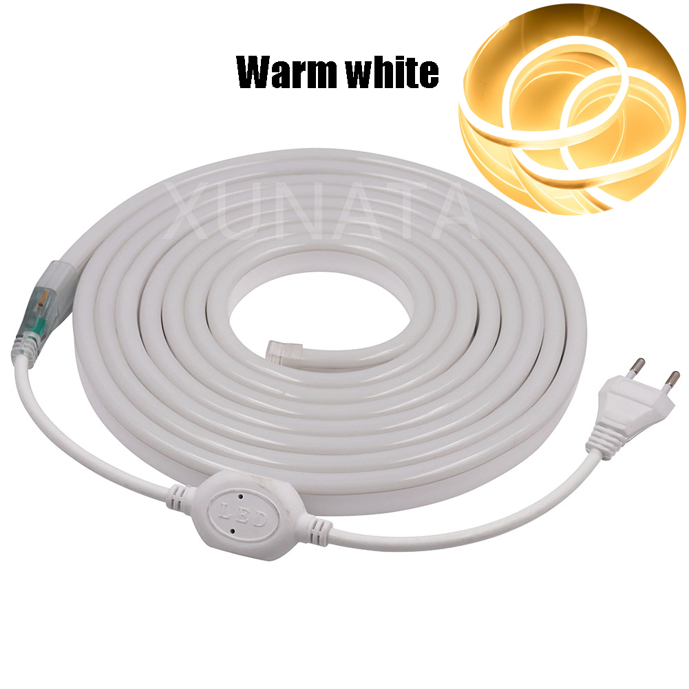 Enseigne au néon étanche avec télécommande, bande lumineuse flexible, ULau néon, SMD 220, 5050, RVB, 80LED/m, 2835 LED/m, 120 V: Émettant Color8 / 10m
