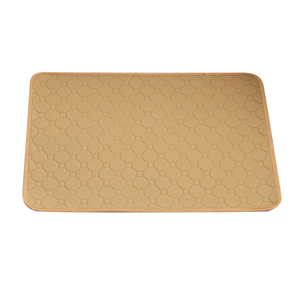 S/M/L/XL/XXL imperméable chien pipi Pad respirant animal de compagnie coussin de couchage absorbant réutilisable chien de compagnie été tapis de refroidissement: beige / 70x100cm