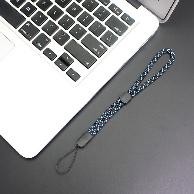 Hand Wrist Lanyard Strap for Phone iPhone 13 12 7 8 X Xiaomi USB Flash Drives Keys Keychains DSLR Camera GoPro Rope L30: dark blue