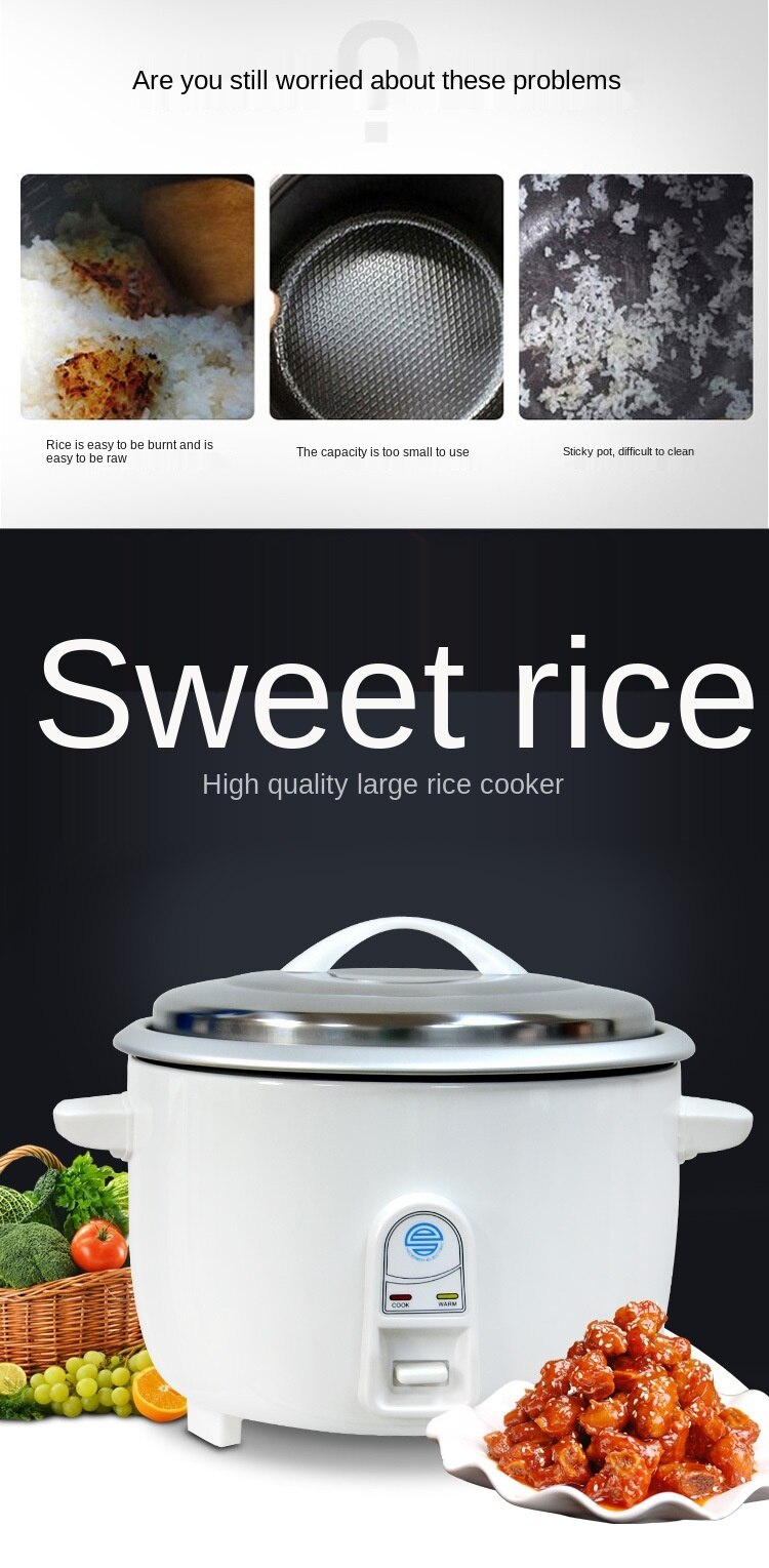 10L electric rice cooker 110V V 60Hz mechanical drum shaped multifunctional simple rice cooker