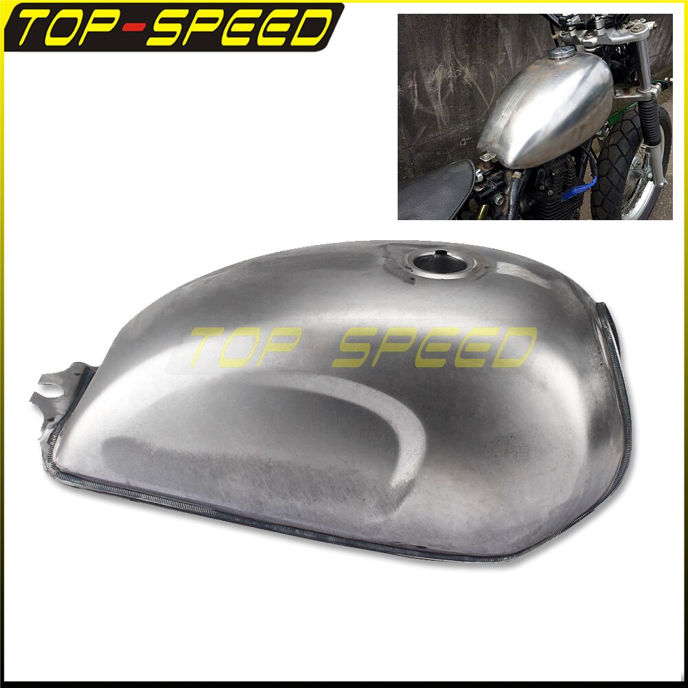 9L Cafe Racer Gas Fuel Tank Bare Steel Motorcycle Oil Gasoline Box For CFMOTO Mandrill Unpainted Scrambler