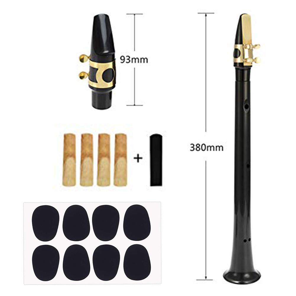 Mini Pocket Sax Altsaxofoon Draagbare Saxofoon Altsaxofoon Met 4 Riet 8 Tand Pads Opbergtas Instrument Voor Beginners