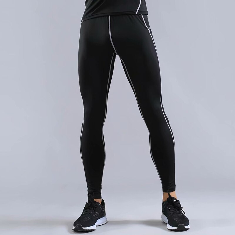 Mallas ajustadas de compresión para correr para hombre, pantalones deportivos para fitness, entrenamiento, gimnasia