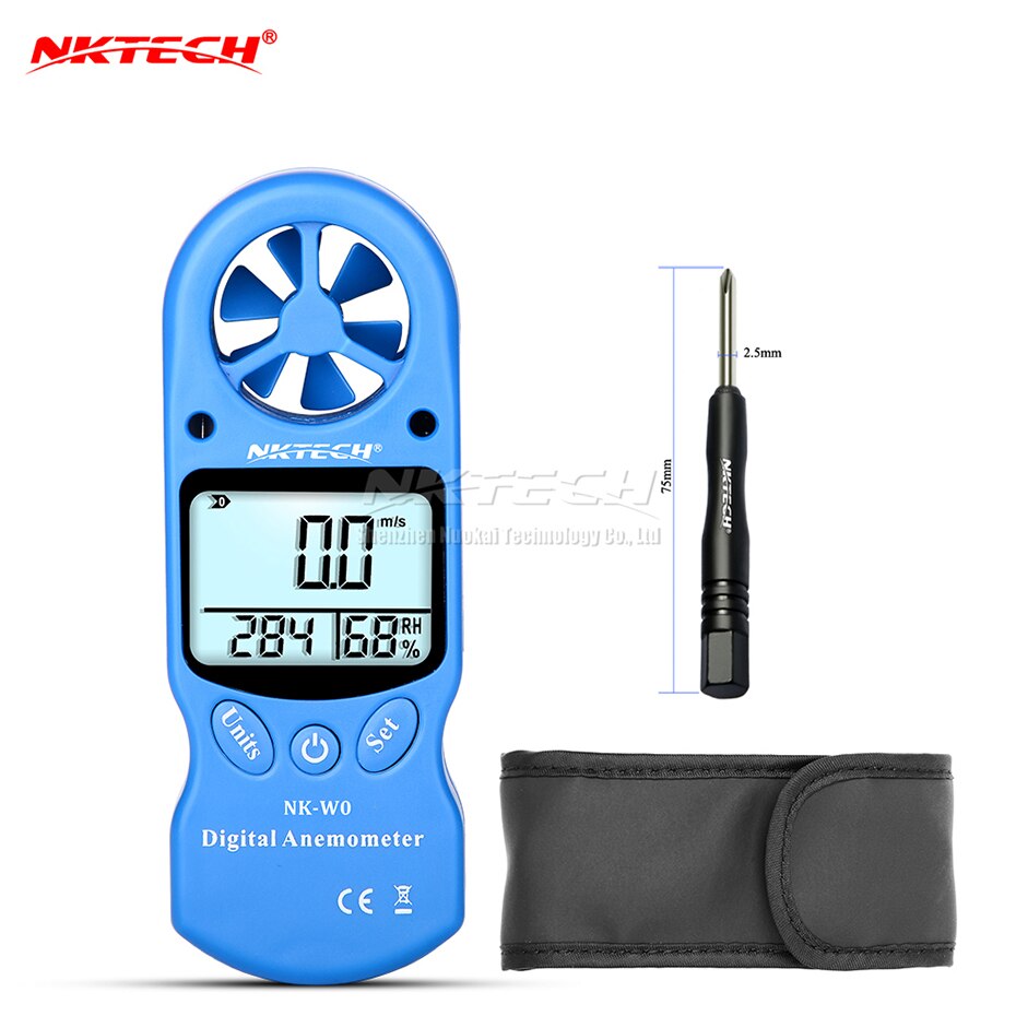 NKTECH-Mini thermomètre numérique Portable LCD, compteur de température et d&#39;humidité, hygromètre multifonction, NK-W0: Blue