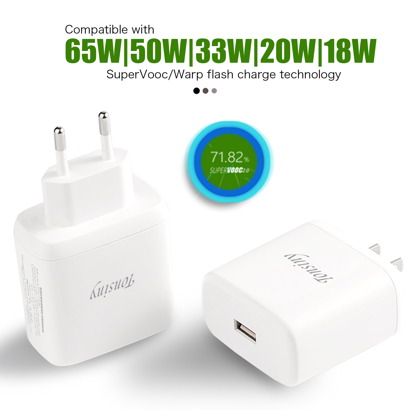 Chargeur SuperVooc pour Realme GT neo5/11/10 Pro/c55/X50/7/9/Q5/V15/GT Master Edition/Gt 2 pro, chargeur Warp pour Oneplus 11/10/9/Nord CE 2, pour OPPO Reno10/ Adaptateur de prise murale USB Findx 6/A78/find n3
