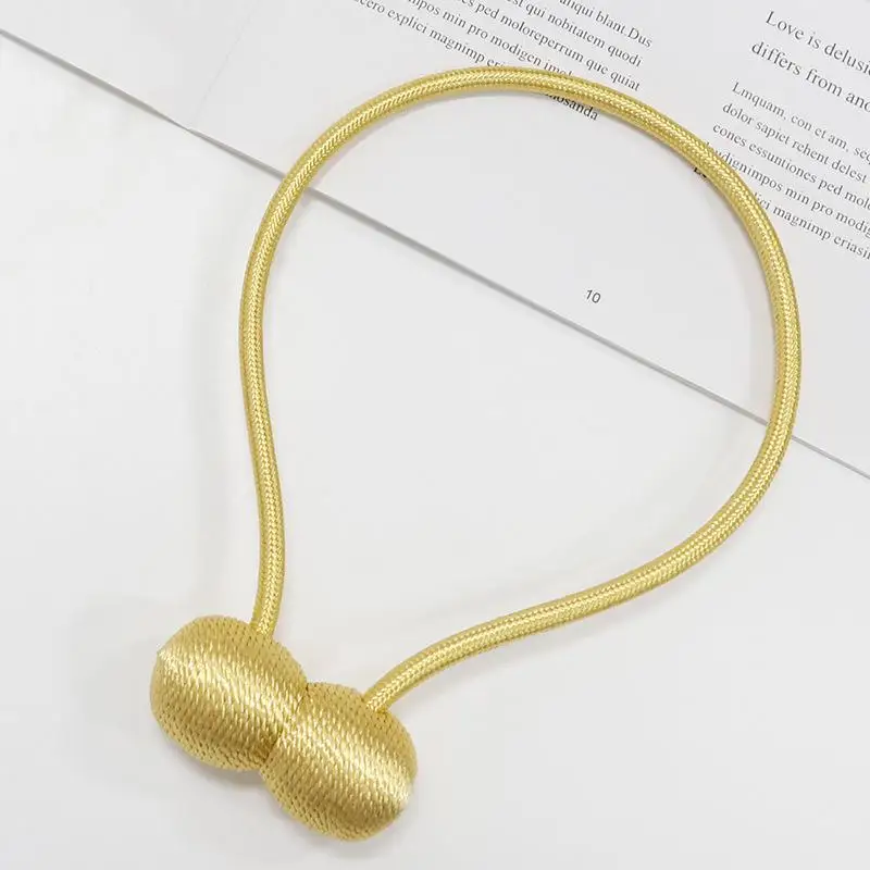 Magnetiska gardinfästen, gardinfästen för hörlurar, gardindekorationer för hem och utomhusbruk, sovrum och kontor: Ljusgrå