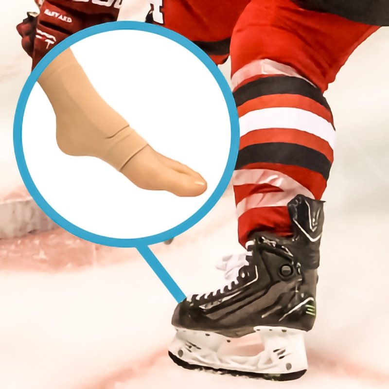 2 Stuks Gewatteerde Skate Sokken Elastische Gel Bandage Mouw Beschermen Voorkant van Voet en Scheen Voor Hockey Schaatsen Paardrijden en Hoge Laarzen