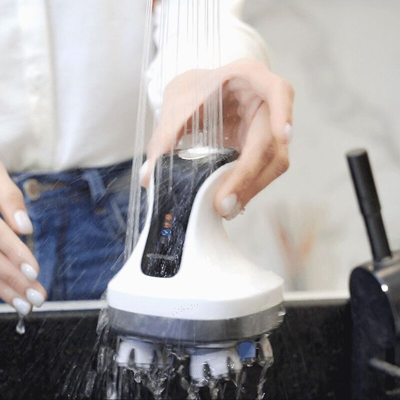 4D Electric Head Massager Scalp Massager IPX7 Waterproof Promote Hair Growth Body Neck Deep Tissue Kneading Massage Rechargeable