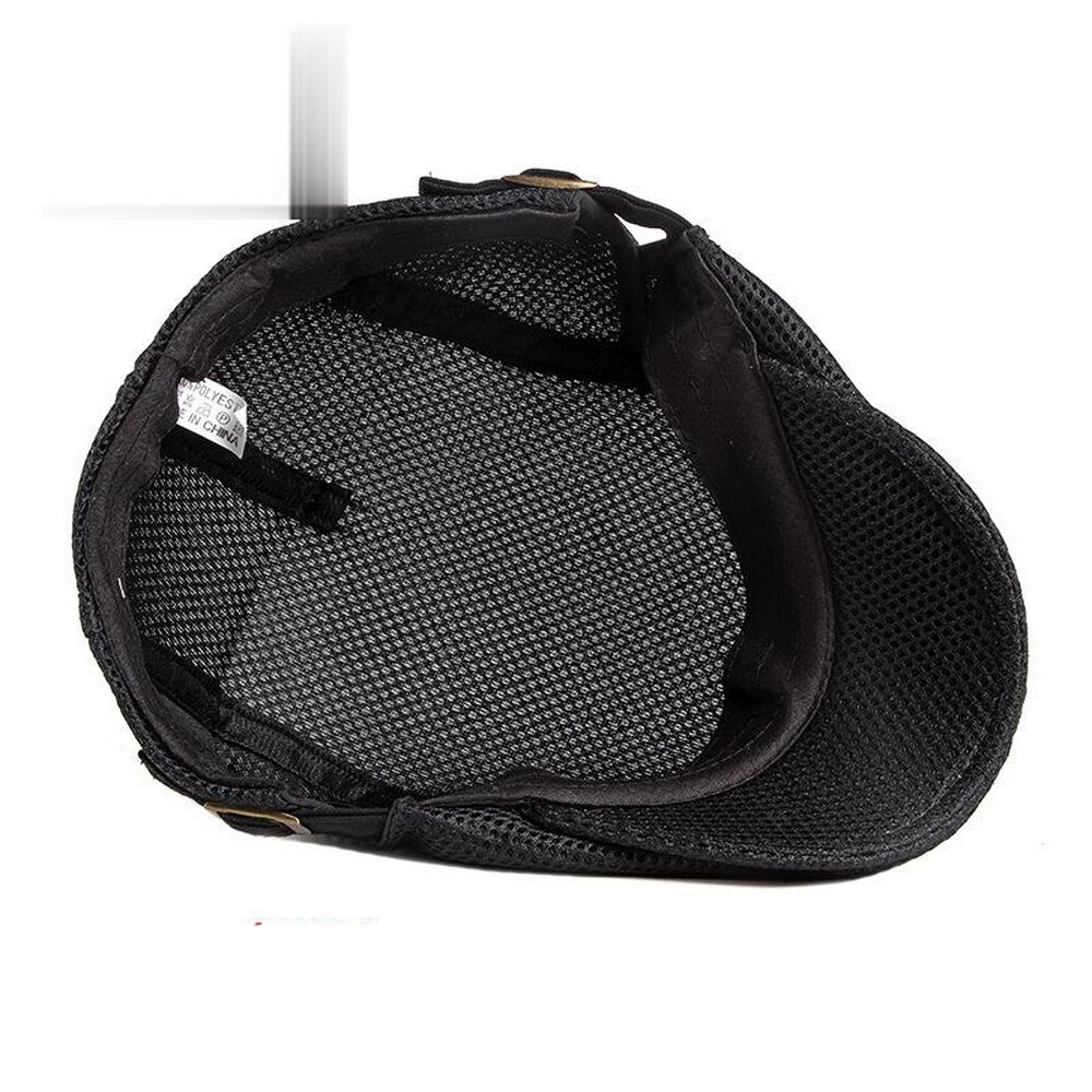 Casquette Boina en maille pour hommes, Style décontracté, couleur unie, 56-61cm, béret à bord incurvé, printemps et été, BT0071