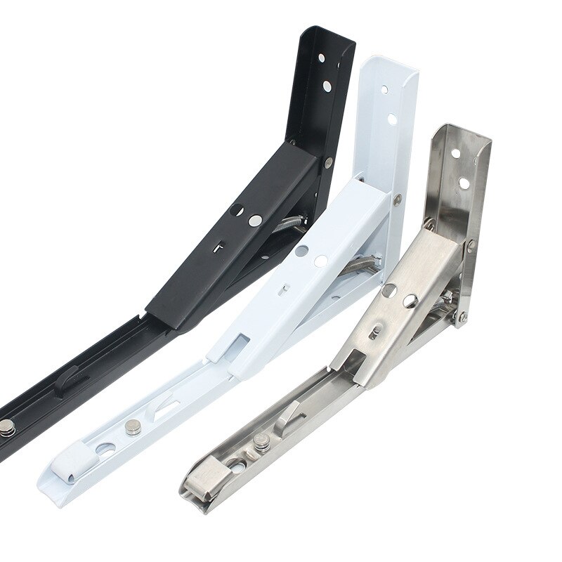 Three fold spring bracket bracket right angle laminated plate movable shelf support bracket triangle fold microwave oven separat